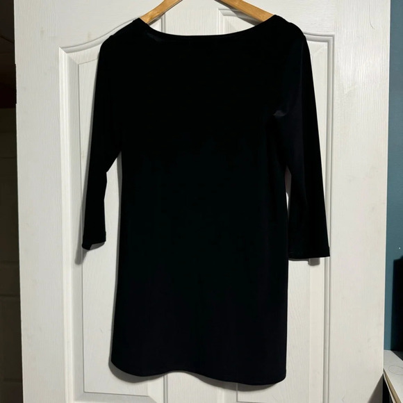 Sympli A-Line  3/4 Sleeve long shirt Black Size 6 - Picture 2 of 9